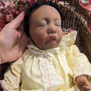 African American newborn doll